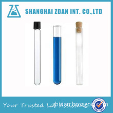 Laboratory glassware clear borosilicate glass biodegradable plastic tube with optional cap